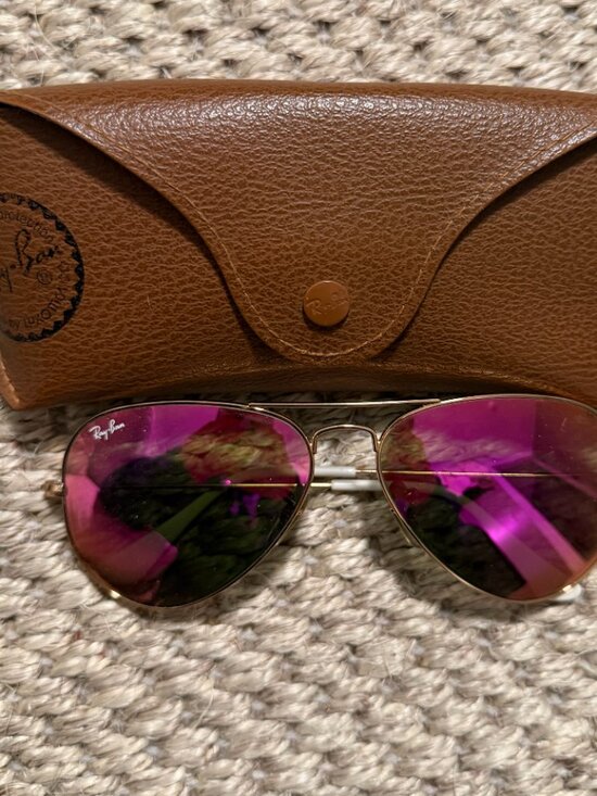 Ray-Ban Accessories - Rayban Aviator Purple Mirror Standard Sunglasses